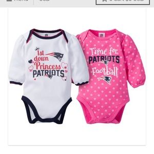 New England Patriots Baby Onesie Bodysuit